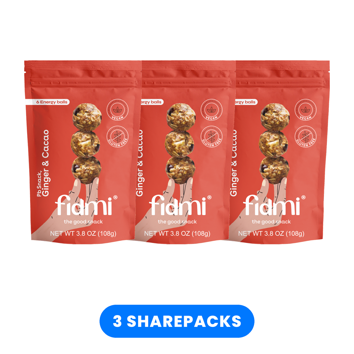 Fidmi PB Ginger & Cacao Sharepack, 3-pack