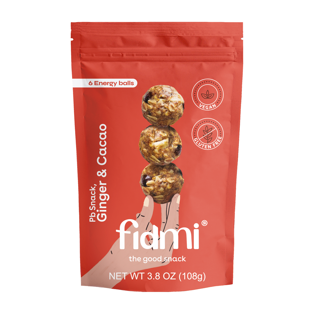 Fidmi PB Snack Ginger 108g sharepack, front of pouch
