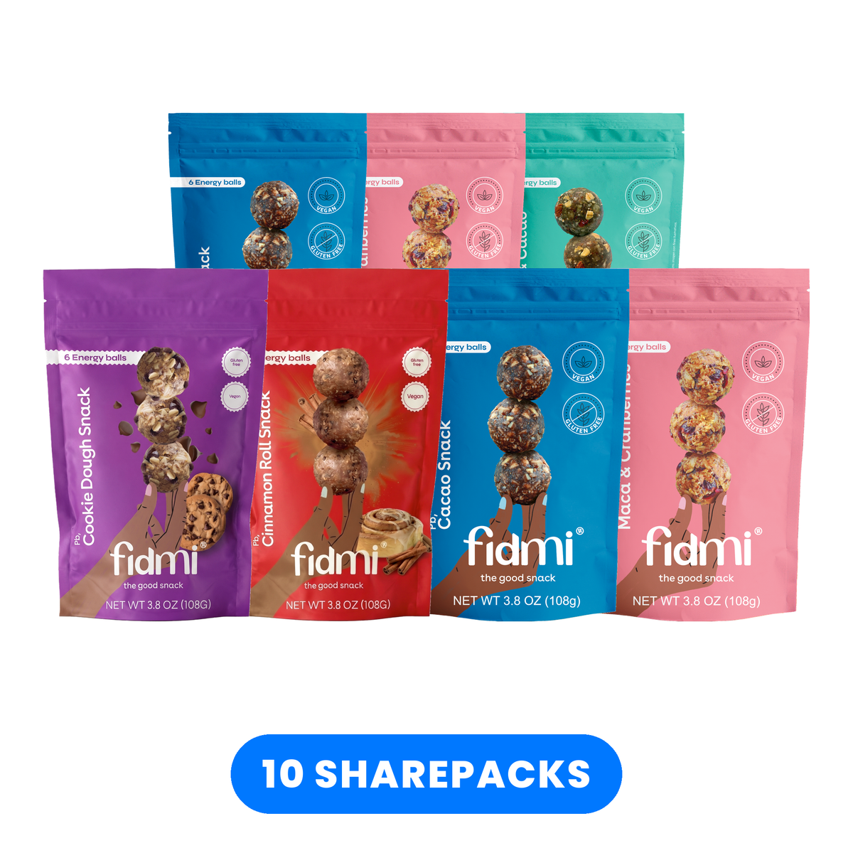 Fidmi PB Sharepack assortment, box of 10 — with Cinnamon Roll